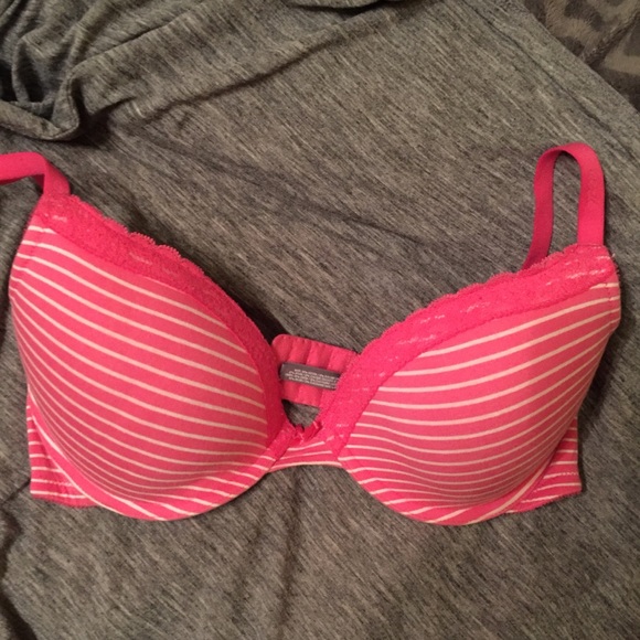 aerie Other - Aerie Bridget Striped Push-up Bra 36C Pink